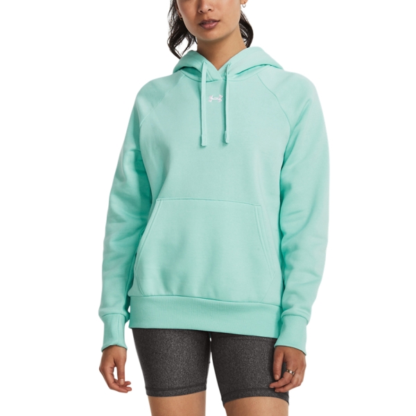 Women's Tennis Shirts and Hoodies Under Armour Rival Fleece Hoodie  Neo Turquoise 13795000361