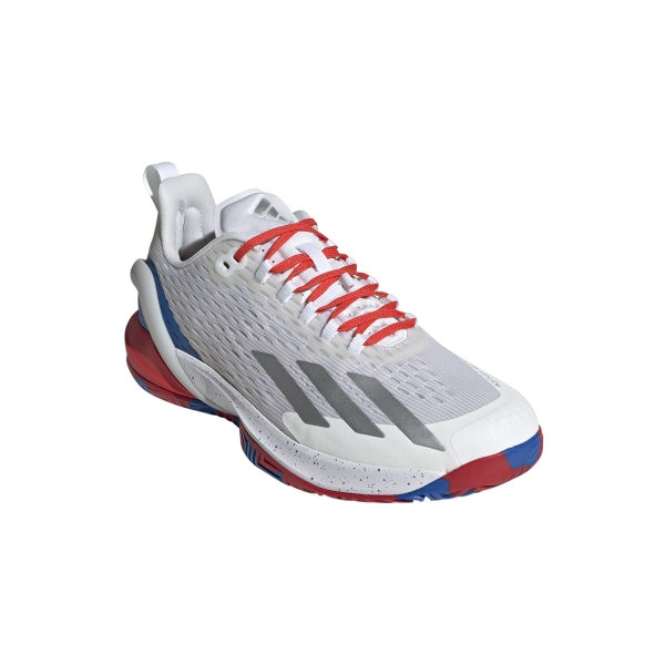 adidas adizero Cybersonic - FTWR White/Silver Met./Bright Red