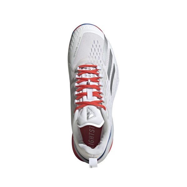 adidas adizero Cybersonic - FTWR White/Silver Met./Bright Red