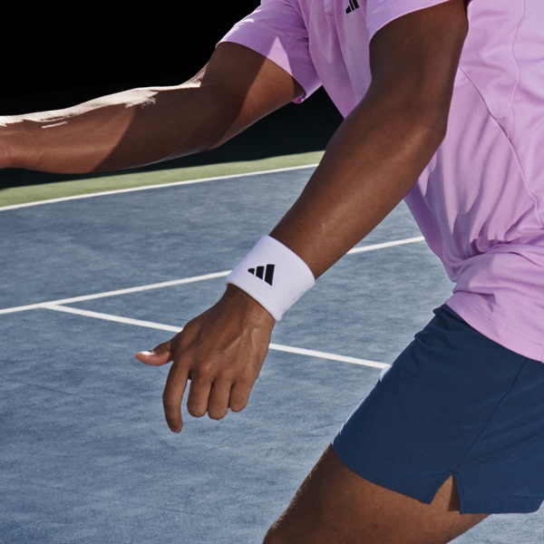 adidas Pro Tennis Small Wristbands White Black