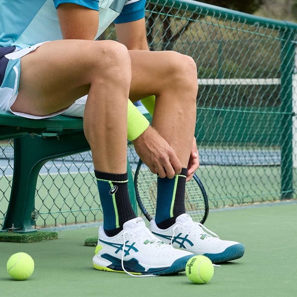 Asics Gel Game 9 Zapatillas de Tenis Hombre - White/Restful Teal