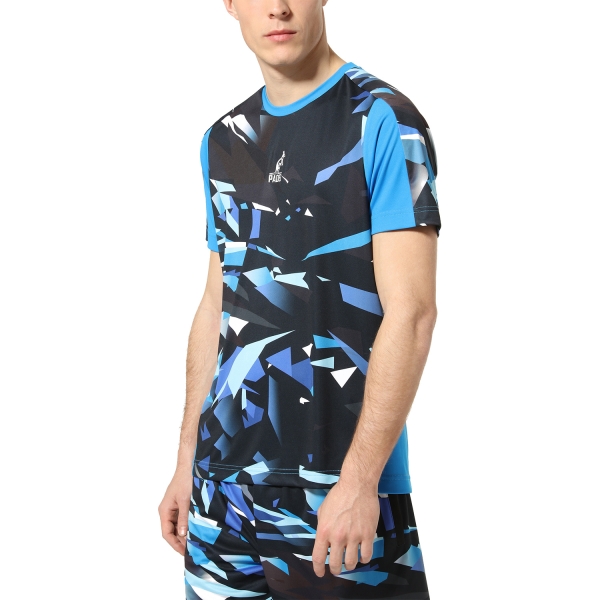 Men's Tennis Shirts Australian Ace Diamonds TShirt  Blu Capri PAUTS0012626