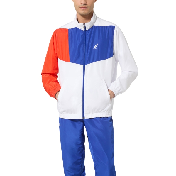 Men's Tennis Suit Australian Smash Color Block Bodysuit  Bianco TEUTU0020002