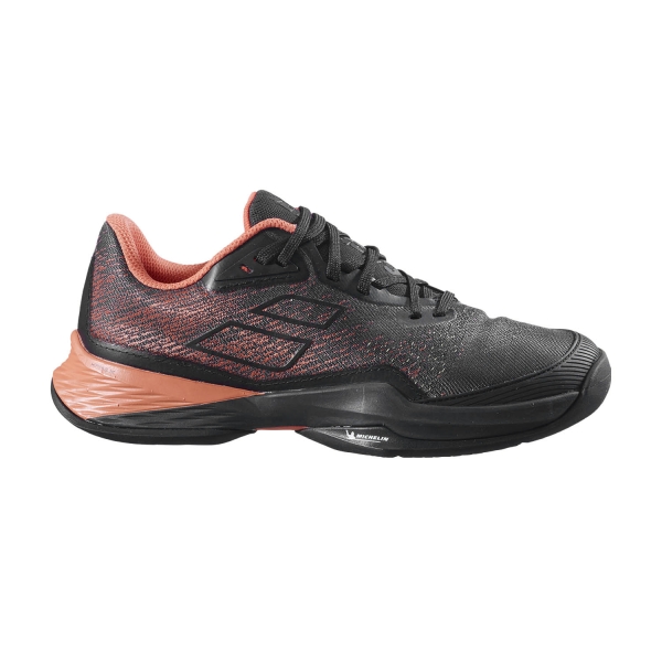 Women`s Tennis Shoes Babolat Jet Mach 3 All Court  Black/Living Coral 31F236302039