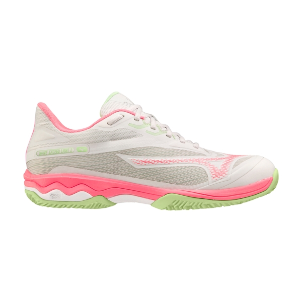 Scarpe Padel Mizuno Wave Exceed Light 2 Padel  Nimbus Cloud/High Vis Pink/Patina Green 61GB232360