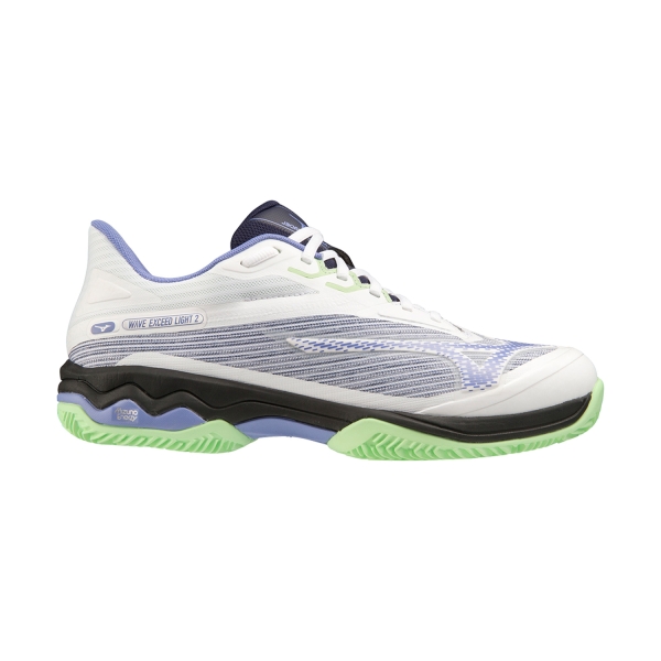 Scarpe Padel Mizuno Mizuno Wave Exceed Light 2 Padel  White/Iolite/Patina Green  White/Iolite/Patina Green 61GB232268