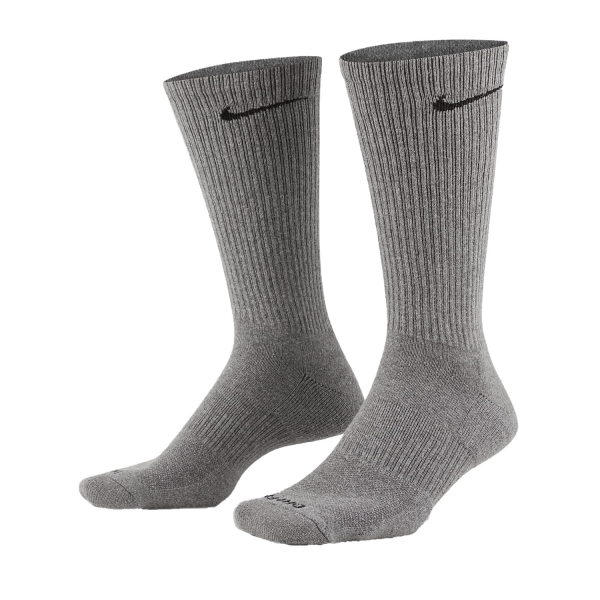 Calcetines de Tenis Nike Everyday Plus Cushioned x 6 Calcetines  Carbon Heather/Black SX6897065