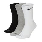 Nike Everyday Plus Cushioned x 3 Socks - Grey/White/Black