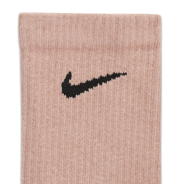 Nike Everyday Plus Cushioned x 3 Socks - Pink/Black/White