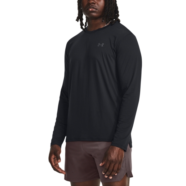 Men's Tennis Shirts and Hoodies Under Armour Motion Shirt  Black 13817310001