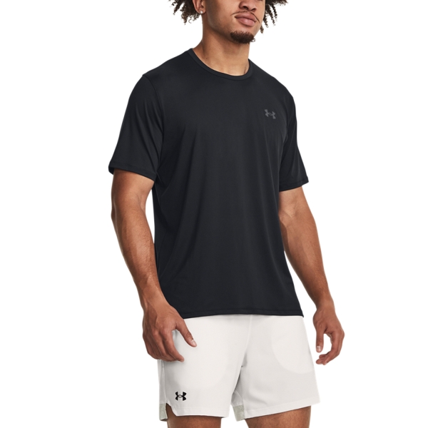 Camisetas de Tenis Hombre Under Armour Motion Camiseta  Black 13817300001