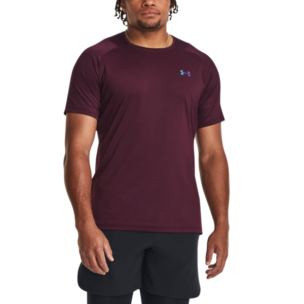 Maglietta Tennis Uomo Under Armour Under Armour Rush Emboss TShirt  Red/Black  Red/Black 13767900600