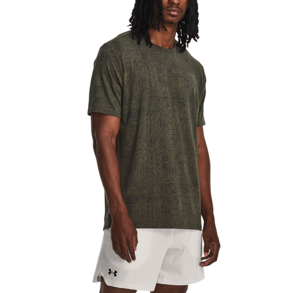 Maglietta Tennis Uomo Under Armour Under Armour Rush Energy Print Camiseta  Marine Od Green  Marine Od Green 13767920391