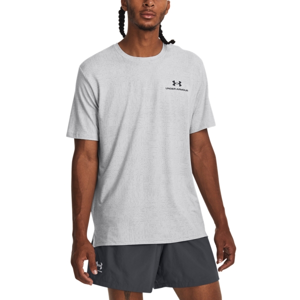 Maglietta Tennis Uomo Under Armour Under Armour Rush Energy Print TShirt  Mod Gray  Mod Gray 13767920011