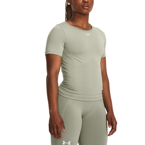 Camisetas y Polos de Tenis Mujer Under Armour Seamless Camiseta  Grove Green 13791490504