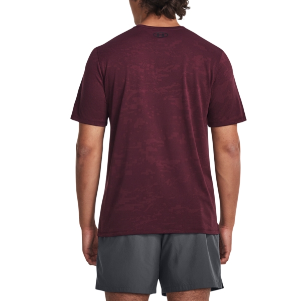 Under Armour Tech Vent Jacquard T-Shirt - Red/Black