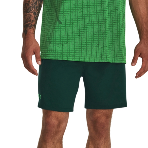 Pantaloncini Tennis Uomo Under Armour Under Armour Vanish Woven Graphic 6in Shorts  Greenwood/Green Screen  Greenwood/Green Screen 13792800322