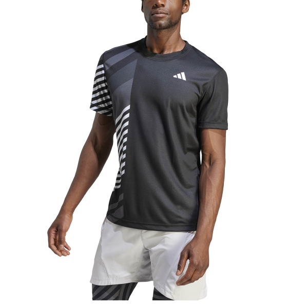 Men's Tennis Shirts adidas Pro TShirt  Black IK7112