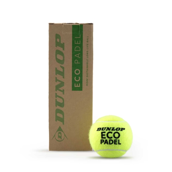 Palline da Padel Dunlop Eco Padel  Tubo da 3 Palline 601554