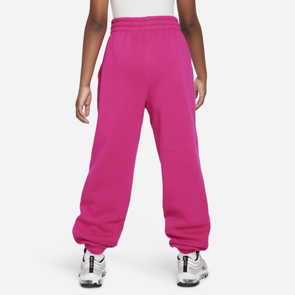 Nike Club Pants Girl - Fireberry/White