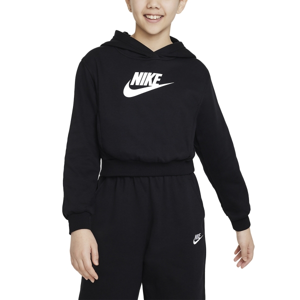 Tracksuit and Hoodie Girl Nike Court Club Hoodie Girl  Black/White FD2925010