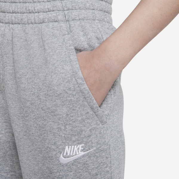 Nike Court Club Pantaloni Bambina - Dark Grey Heather/Base Grey/White