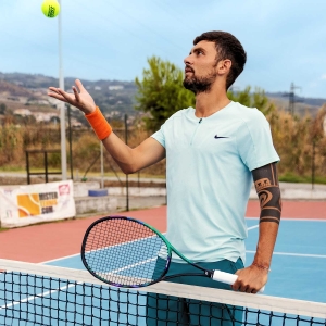 Nike Court Dri-FIT ADV Slam Polo - Jade Ice/Black