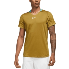Nike Dri-FIT Advantage T-Shirt - Bronzine/Washed Teal/White