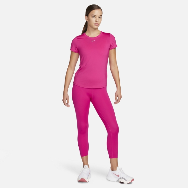 Nike Dri-FIT Performance T-Shirt - Fireberry/White