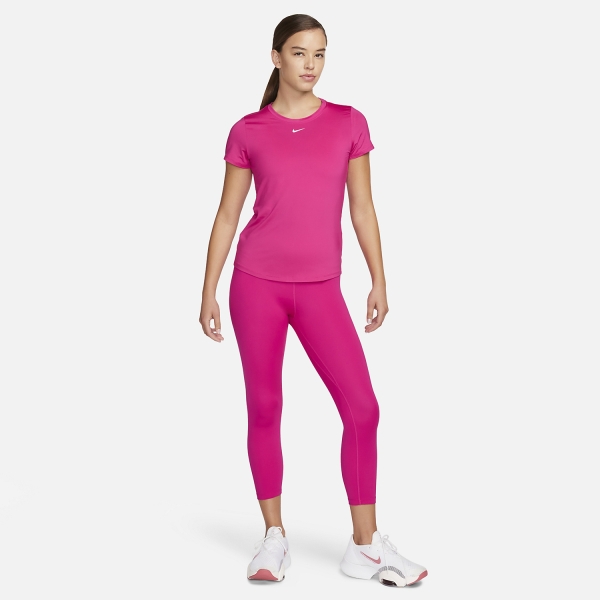 Nike Dri-FIT Performance Maglietta - Fireberry/White