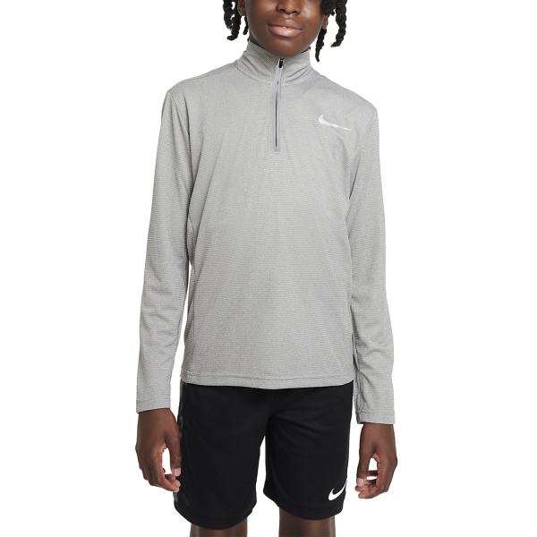 Polo e Maglia Tennis Bambino Nike Nike DriFIT Poly+ Maglia Bambino  Carbon Heather/Reflective Silver  Carbon Heather/Reflective Silver DQ9024091