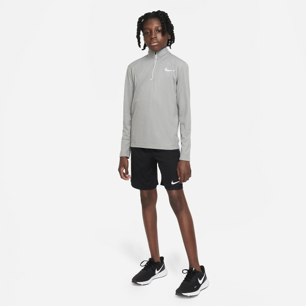 Nike Dri-FIT Poly+ Shirt Boy - Carbon Heather/Reflective Silver