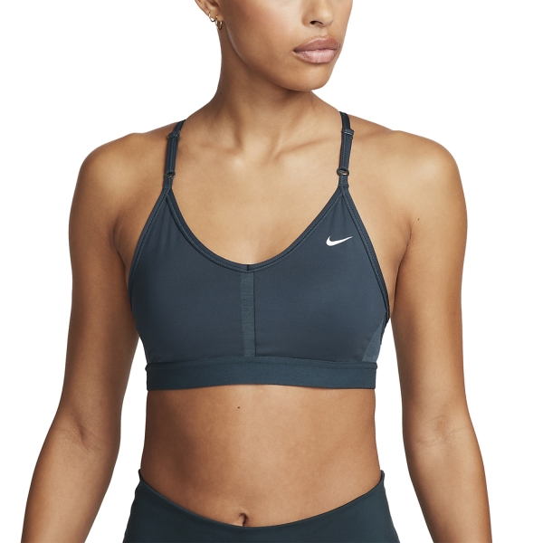 Bra e Intimo Donna Nike Nike Indy Logo Reggiseno Sportivo  Deep Jungle/White  Deep Jungle/White CZ4456328