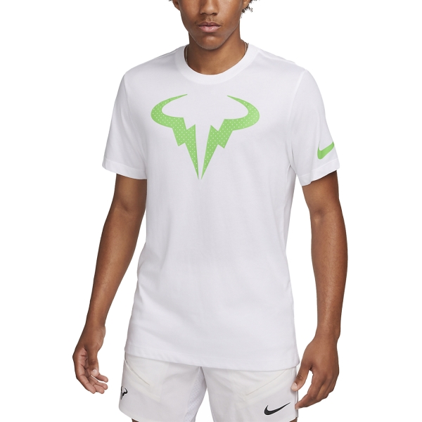 Men's Tennis Shirts Nike Rafa Court DriFIT TShirt  White FN0789100