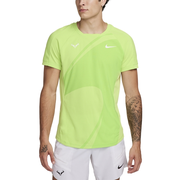 Maglietta Tennis Uomo Nike Nike Rafa DriFIT ADV Maglietta  Action Green/White  Action Green/White DV2877313