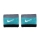 Nike Swoosh Small Wristbands - Cool Grey/Teal Nebula/Black