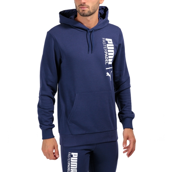 Men's Tennis Shirts and Hoodies Puma Teamliga Hoodie  Navy 65894303