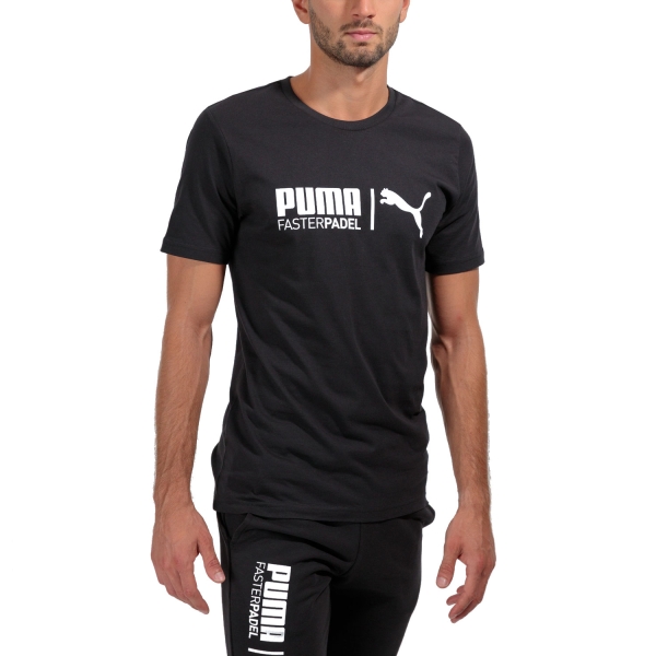 Maglietta Tennis Uomo Puma Puma Teamliga TShirt  Black  Black 52442703