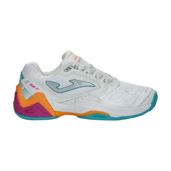 Women`s Tennis Shoes Joma Set  White/Orange TSELW2302AC
