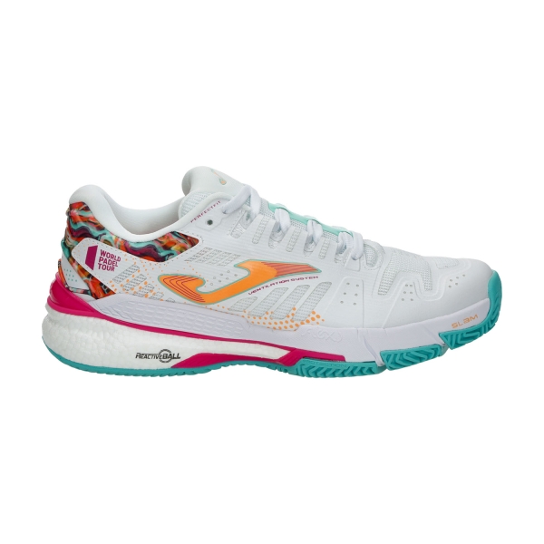 Joma Slam WPT Zapatillas Padel Mujer - White/Orange