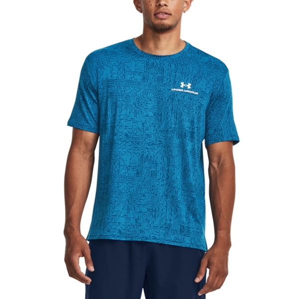 Maglietta Tennis Uomo Under Armour Under Armour Rush Energy Print Camiseta  Varsity Blue  Varsity Blue 13767920426