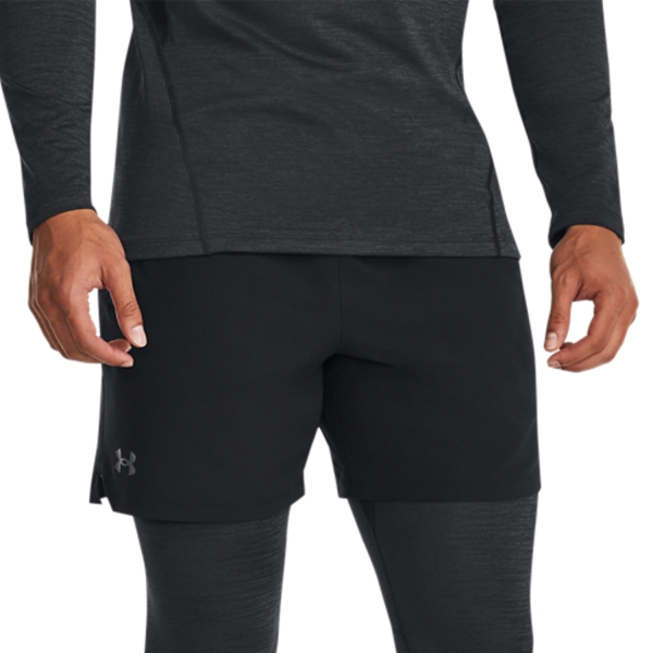 Pantaloncini Tennis Uomo Under Armour Vanish Woven Graphic 6in Pantaloncini  Black/Pitch Gray 13792800001