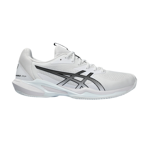 Men`s Tennis Shoes Asics Solution Speed FF 3 Clay  White/Black 1041A437101