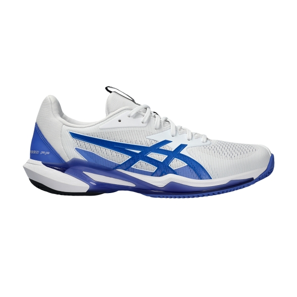 Men`s Tennis Shoes Asics Solution Speed FF 3 Clay  White/Tuna Blue 1041A437100