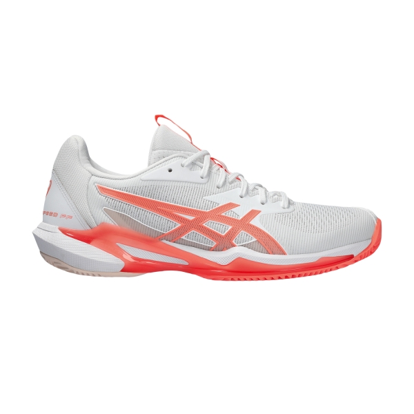 Calzado Tenis Mujer Asics Solution Speed FF 3 Clay  White/Sun Coral 1042A248100