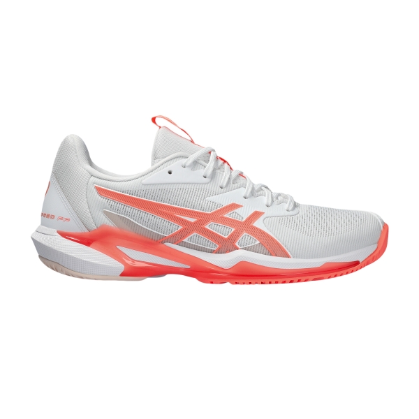 Women`s Tennis Shoes Asics Solution Speed FF 3  White/Sun Coral 1042A250100