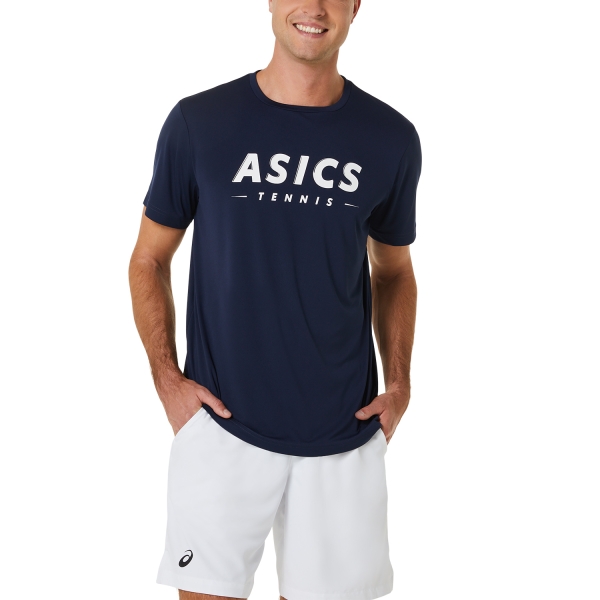 Camisetas de Tenis Hombre Asics Court Graphic Camiseta  Midnight 2041A259400