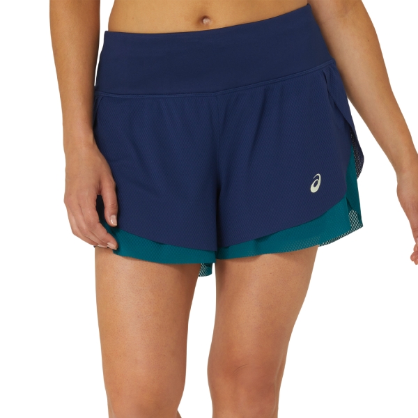 Faldas y Shorts Asics Nagino 2 in 1 3.5in Shorts  Blue Expanse/Rich Teal 2042A315400