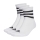 adidas 3 Stripes Cushioned x 3 Socks - White/Black