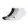 adidas Cushioned x 3 Calze - Medium Grey Heather/White/Black